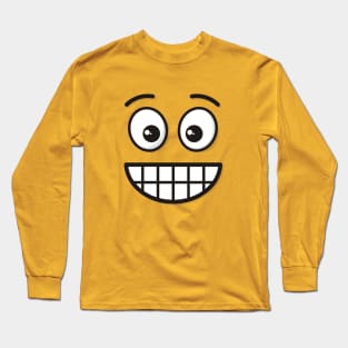 Grinning Face with Open Eyes Long Sleeve T-Shirt